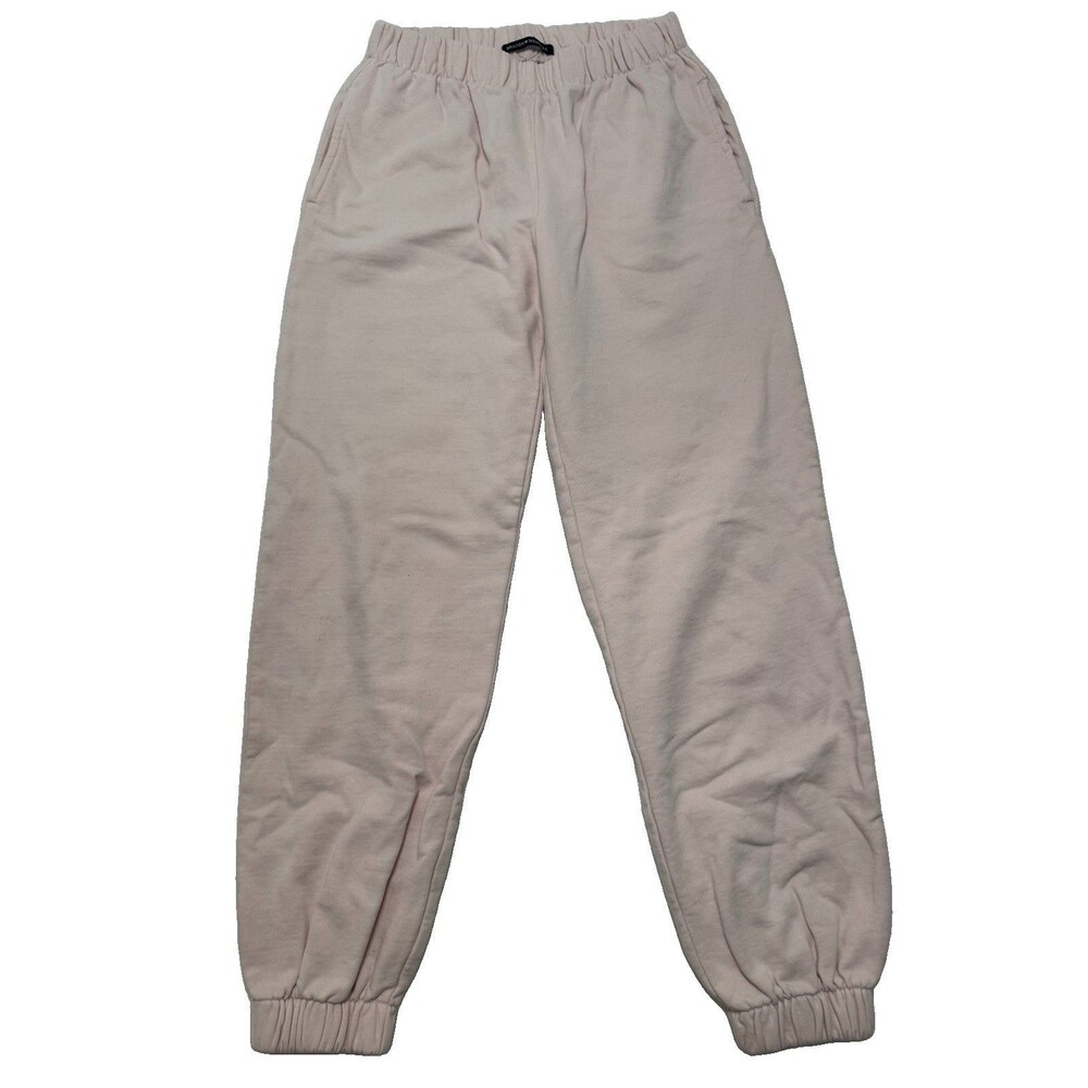 Brandy Melville ONE SIZE Pink Rosa Sweatpants Pull On Joggers Pockets Y2K